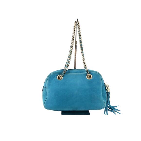 Gucci Blue Leather Handbag - Picture 3 of 4